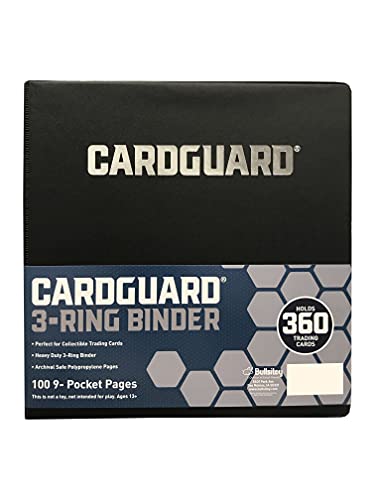 CardGuard Premium 3-Ring 3 Card Binder Including 100 Starter Series 9-Pocket Pages CardGuard Premium 3-Ring 3 Card Binder Including 100 Starter Series 9-Pocket Pages